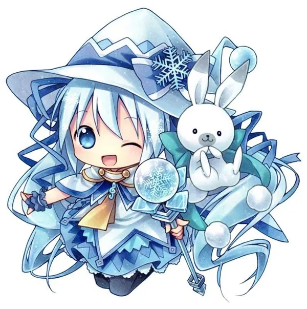 Ảnh sex hatsune miku hình của một cô gái mặc váy màu xanh và mũ cầm thỏ