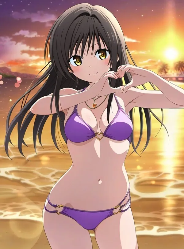 Ảnh yui kotegawa sexy một hình của người phụ nữ mặc bikini đứng trên bãi biển