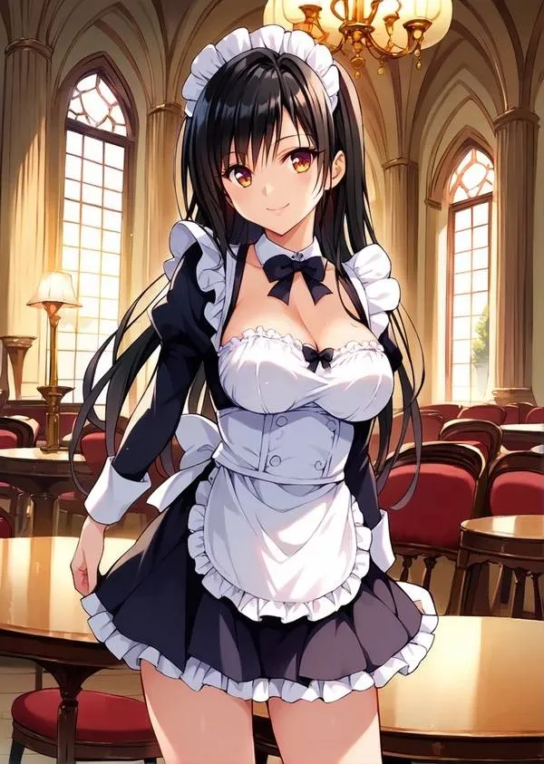 Ảnh yui kotegawa sexy hình của một người phụ nữ trong trang phục giúp việc tạo dáng cho bức