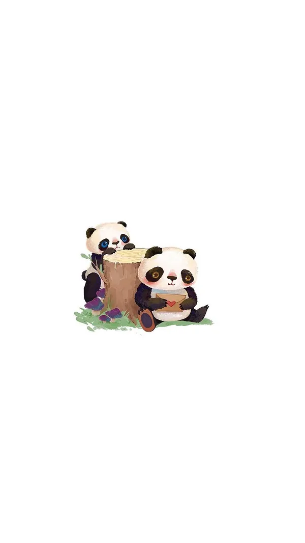 Có hai con gấu ngồi cạnh nhau trên cỏ