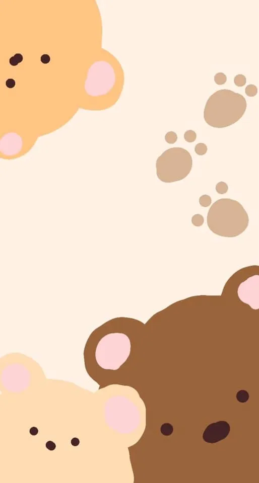 Có một nhóm gấu teddy với bản in chân trên chúng