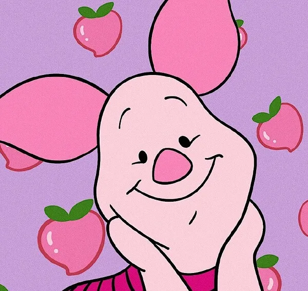 Winnie the pooh từ được bao quanh bởi táo