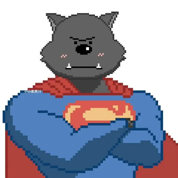 Đây là hình ảnh của một con mèo trong trang phục superman
