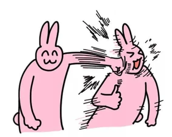 Phim hoạt hình của một người đàn ông và phụ nữ với vòng tay họ trong không khí chỉ vào nhau