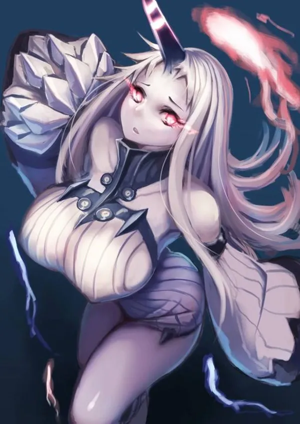 Ảnh seaport hime ngầu cô gái anime với mái tóc vàng dài đội mũ phù thủy và cầm cây đũa phép