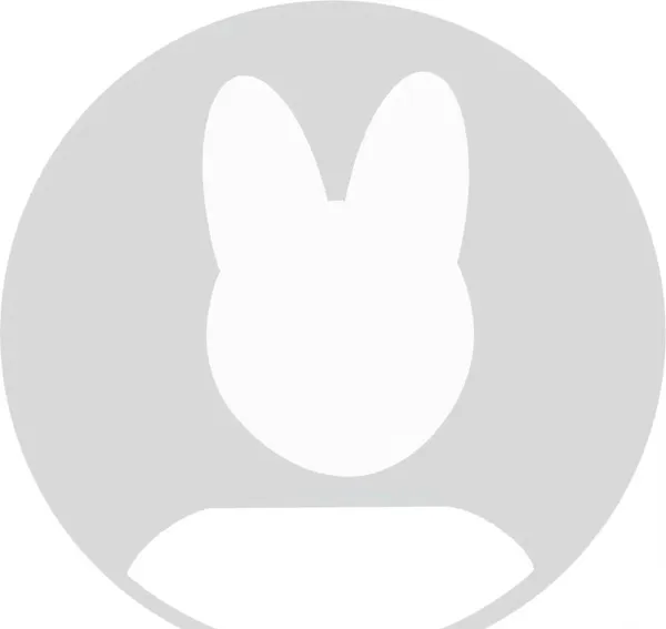 Một hình ảnh của bóng màu trắng con thỏ trong vòng tròn