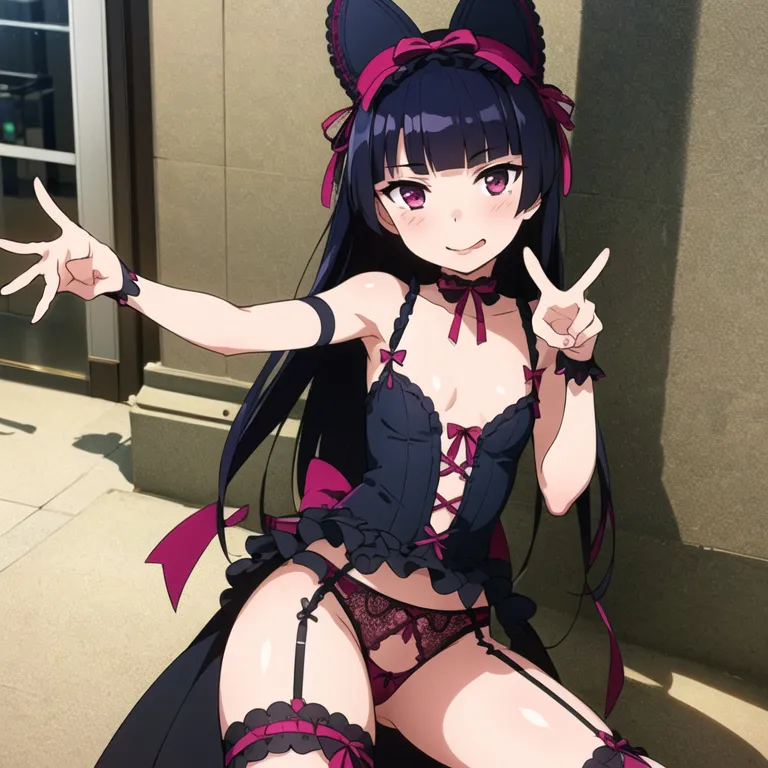 Rory mercury có một người phụ nữ đang ngồi xuống với đôi tay trong không khí
