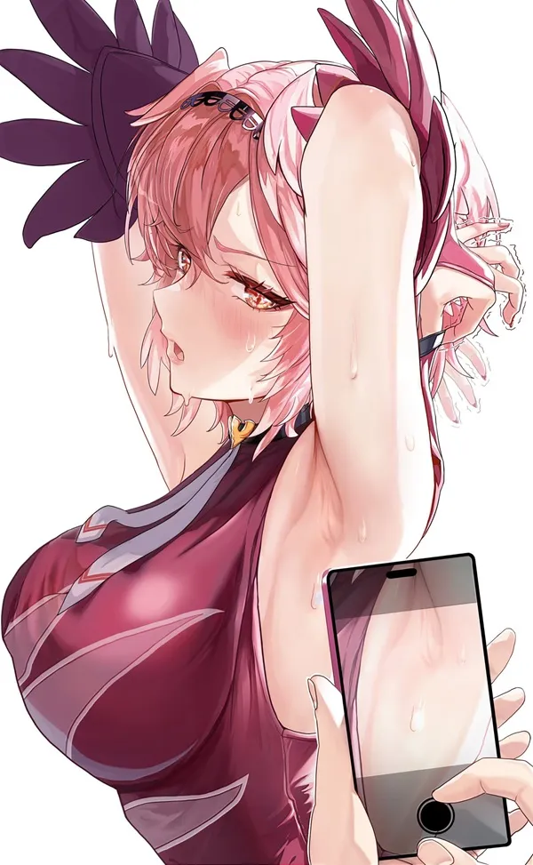 Takane lui sexy có một người phụ nữ đang cầm điện thoại di động trong tay