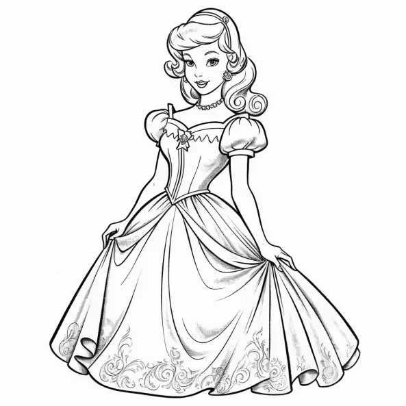 Tranh tô màu công chúa elsa trang disney