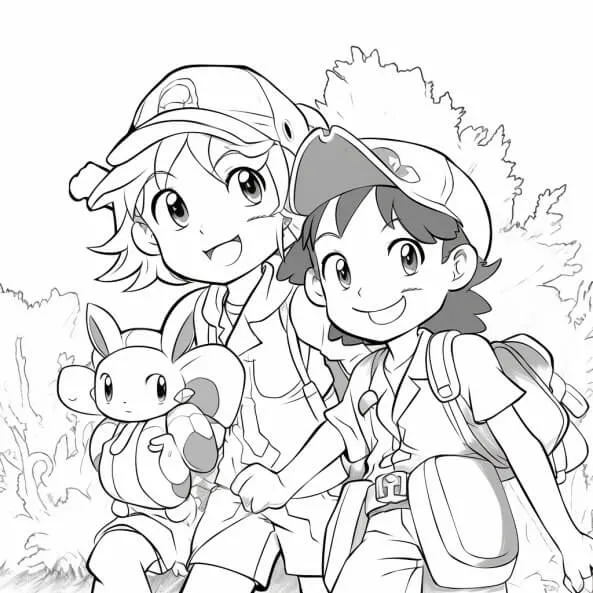 Tranh tô màu pokemon hệ lửa trang cho trẻ em-pokemon