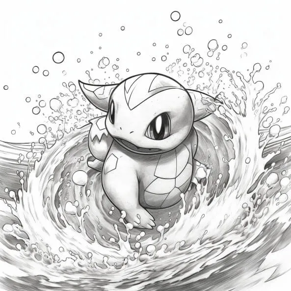 Tranh tô màu pokemon cho bé một hình ảnh của bản vẽ nhân vật trong nước